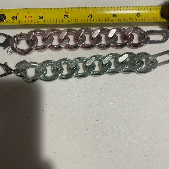 HRH Collection pink mint green chunky bracelet. Both. - Picture 6 of 6